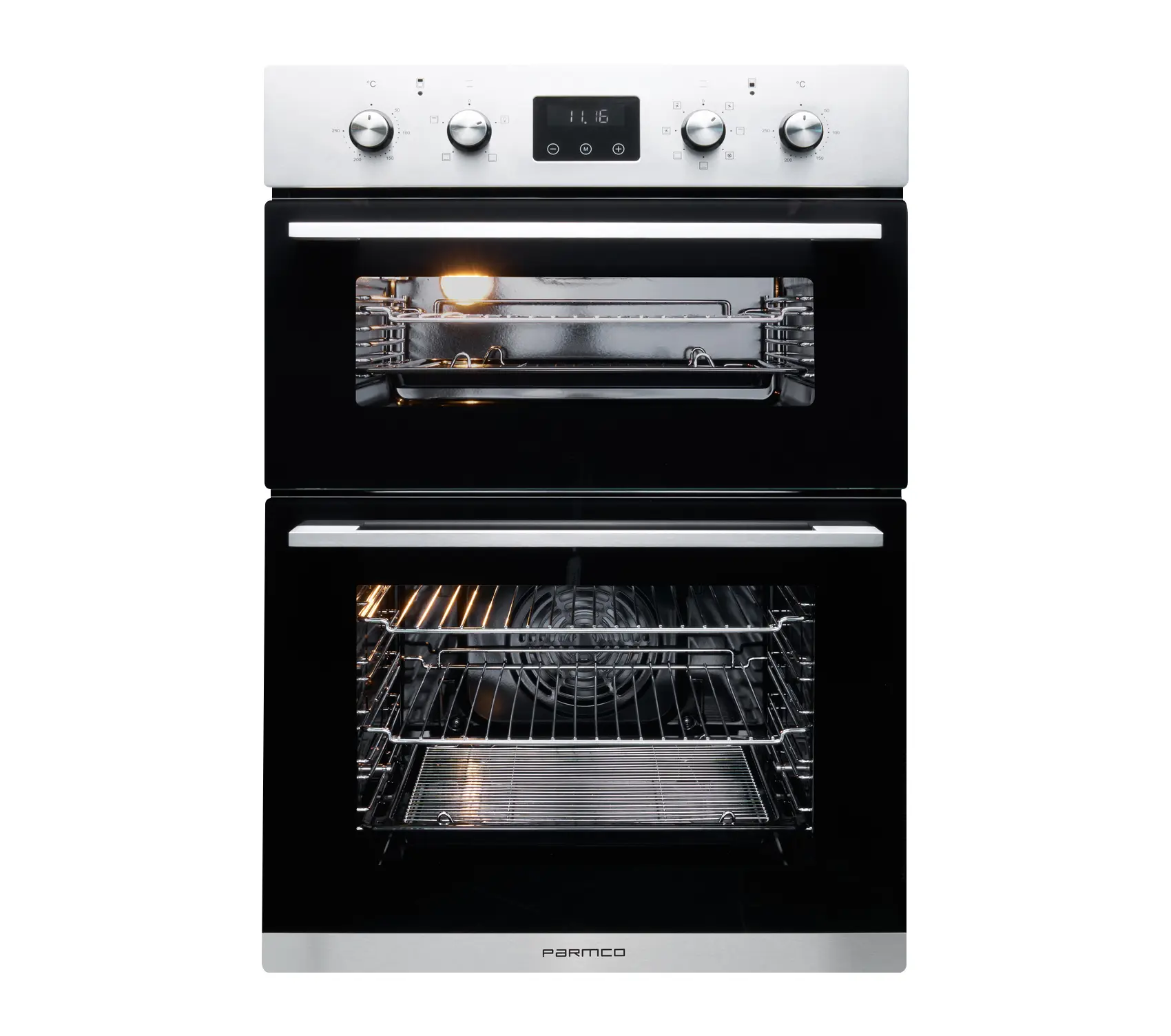 Parmco Oven 600mm stainless dual cavity 35/59l 1 Buy Parmco Oven 600mm stainless dual cavity 35/59l Online - - 1 - NZ Depot Kitchen