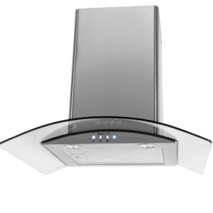 Buy Parmco Rangehood curved glass 600mm stainless 1000m3h Online -  - 1 - NZ Depot Kitchen