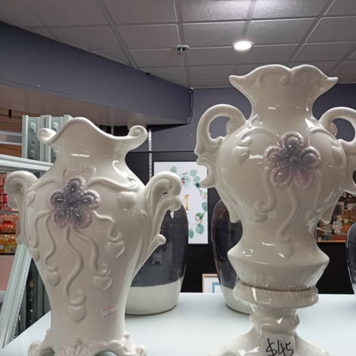 Stylish ceramic home white decorative bowl and vase - Ceramic Vase - Homeware Clearance Sale - 3 - NZ DEPOT Bathroom Buy Stylish ceramic home white decorative bowl and vase Online - Homeware Clearance Sale - - 3 - NZ Depot Delivery