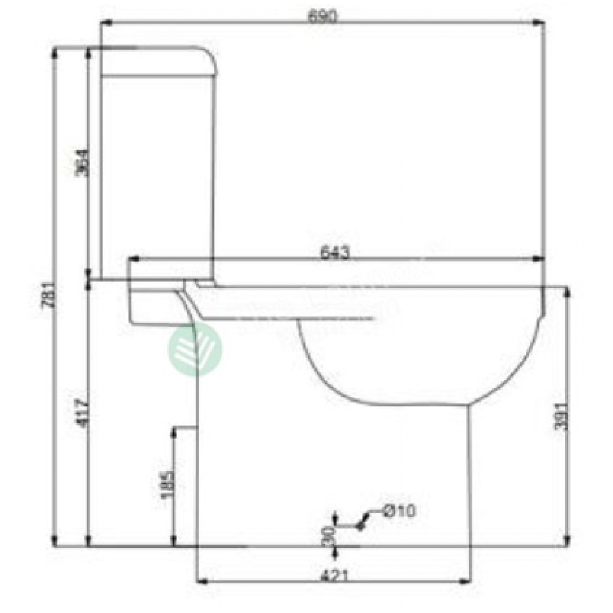 Toilet Pan - Two Piece A3969 Base S-Pan - A3969 S Pan - Toilets - 2 - NZ DEPOT Bathroom Buy Toilet Pan - Two Piece A3969 Base S-Pan Online - Toilets - - 2 - NZ Depot Delivery