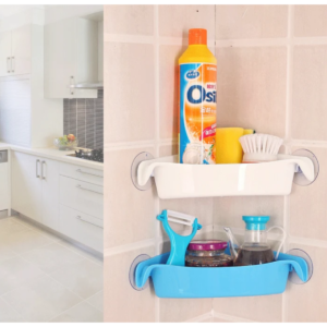 Buy Triangle Storage Rack Multi-Use Bathroom Kitchen Corner Wall Mounted Rack Online - Homeware Clearance Sale -  - 1 - NZ Depot Delivery