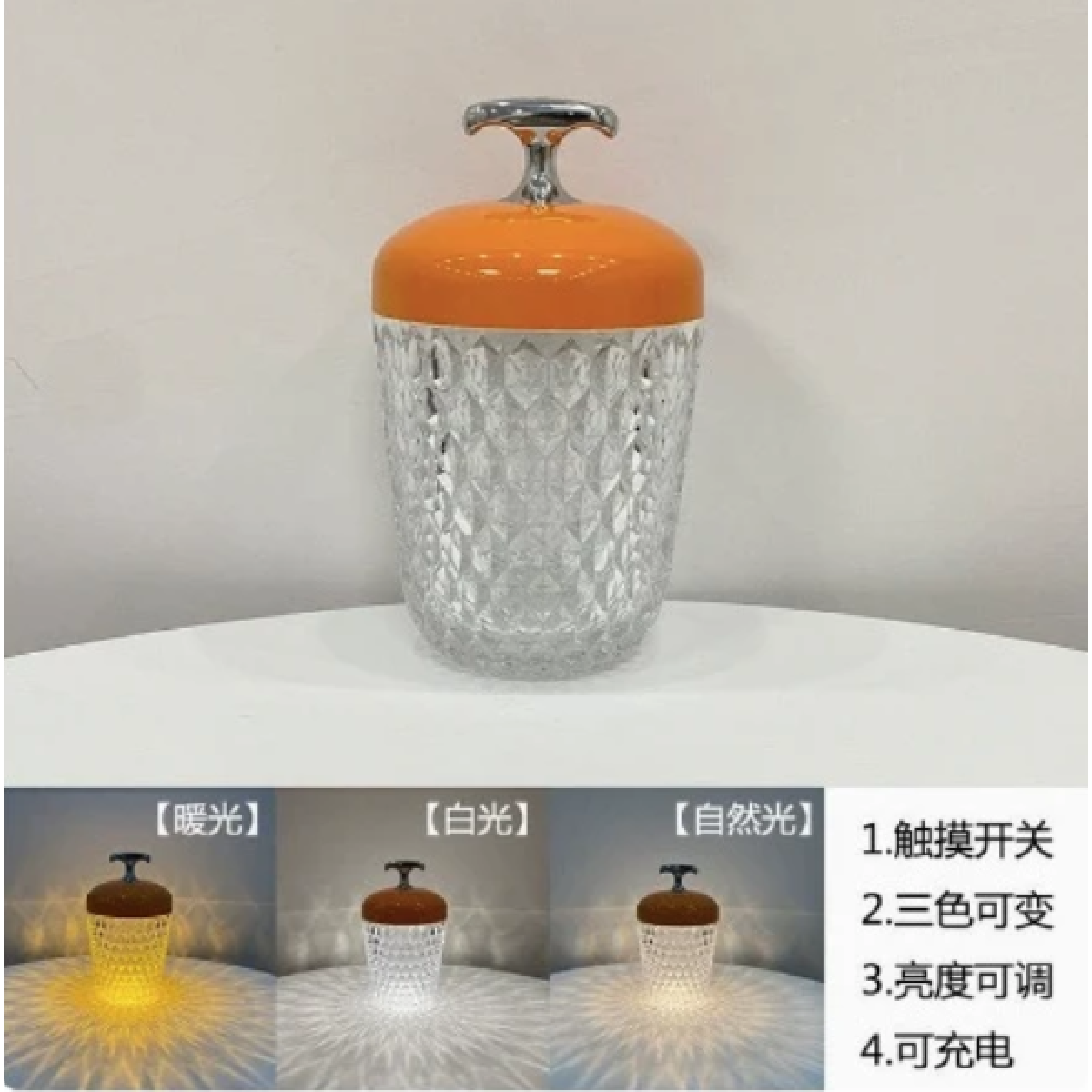 Web Celebrity Portable Crystal Pinecone Desk Lamp - Portable Lamp - Homeware Clearance Sale - 2 - NZ DEPOT Bathroom Buy Web Celebrity Portable Crystal Pinecone Desk Lamp Online - Homeware Clearance Sale - - 2 - NZ Depot Delivery