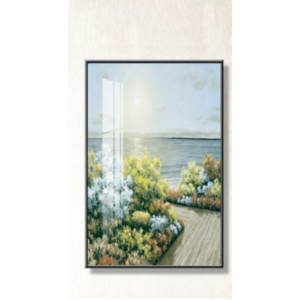 Buy frameless Spring Scenery Sea Flower Green Plants Posters Online - Homeware Clearance Sale -  - 1 - NZ Depot Delivery