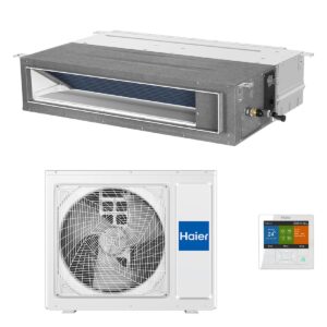 Haier 10.5kW Smart Power Low Profile Ducted Air Conditioner Heat Pump - Complete Set (Indoor + Outdoor)