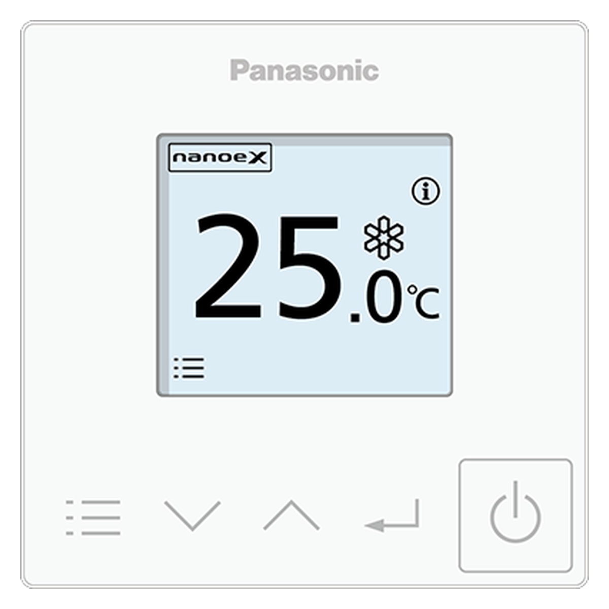 Panasonic CZ-RT6W - Simple wall controller 1 Panasonic CZ-RT6W - CZ-RT6W front view | NZ Depot