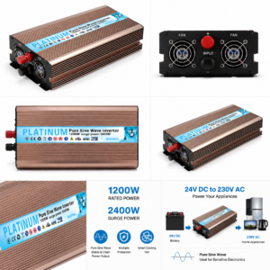 Pure Sine Wave Power Inverter - REP-24V1200W side profile | NZ Depot