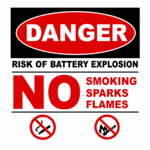 Solar Battery Label Kit - BT-LABEL side profile | NZ Depot