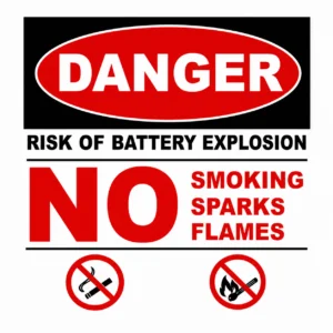 Solar Battery Label Kit - BT-LABEL side profile | NZ Depot
