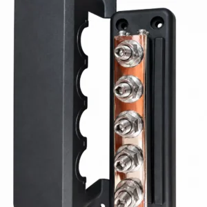 1 Pair M10 5-Post - BUSBAR-5-600 front view | NZ Depot