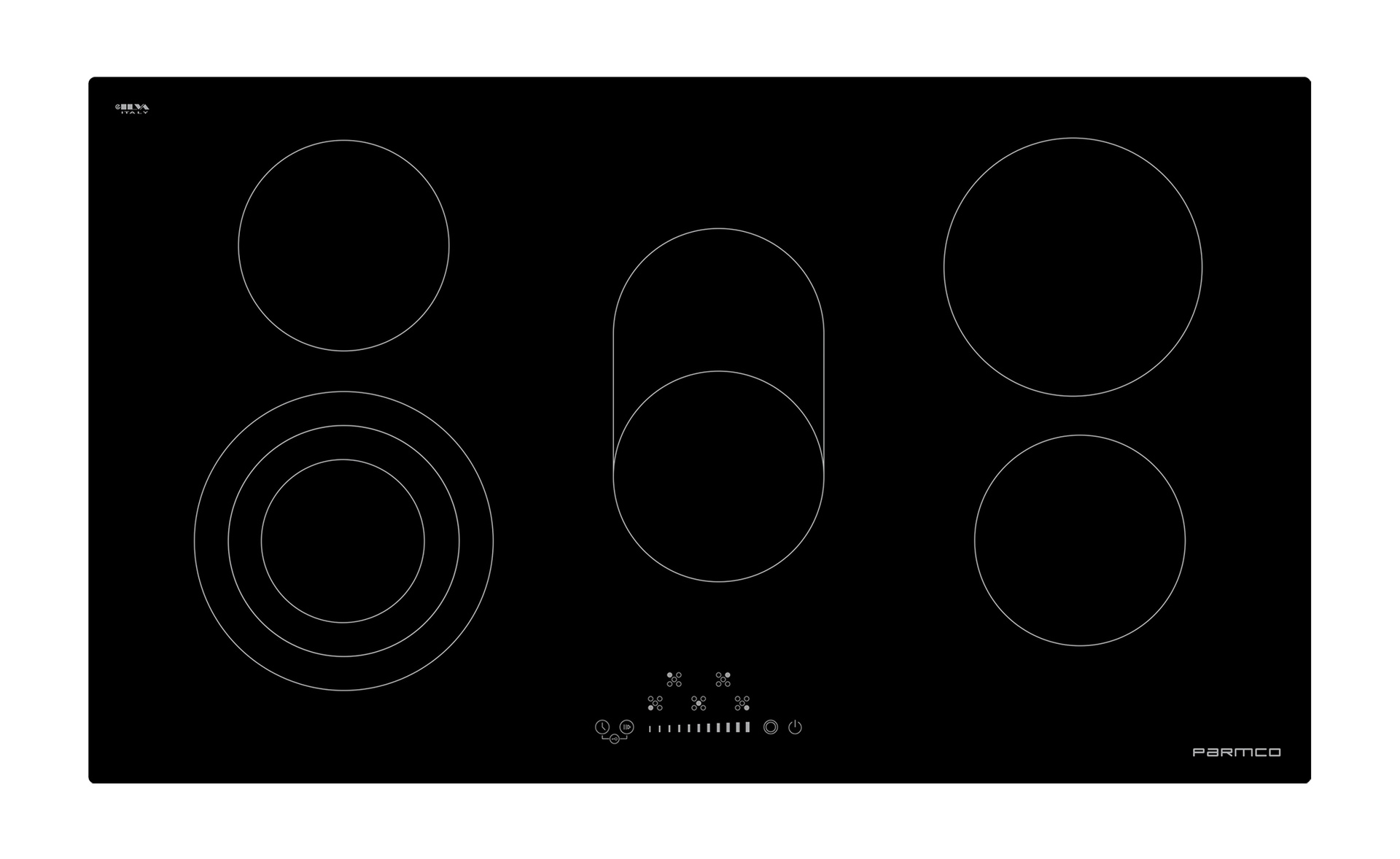 Parmco Cooktop series3 900mm black ceramic 5 burner 1 Buy Parmco Cooktop series3 900mm black ceramic 5 burner Online - - 1 - NZ Depot Kitchen
