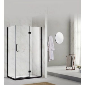 Buy Shower Box - Stream Series 2 Sides Swing Door (1170x970x1950mm) - Black Online - Shower Enclosures - Frameless Shower - 1 - NZ Depot Delivery