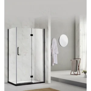 Buy Shower Box - Stream Series 2 Sides Swing Door (1170x970x1950mm) - Black Online - Shower Enclosures - Frameless Shower - 1 - NZ Depot Delivery