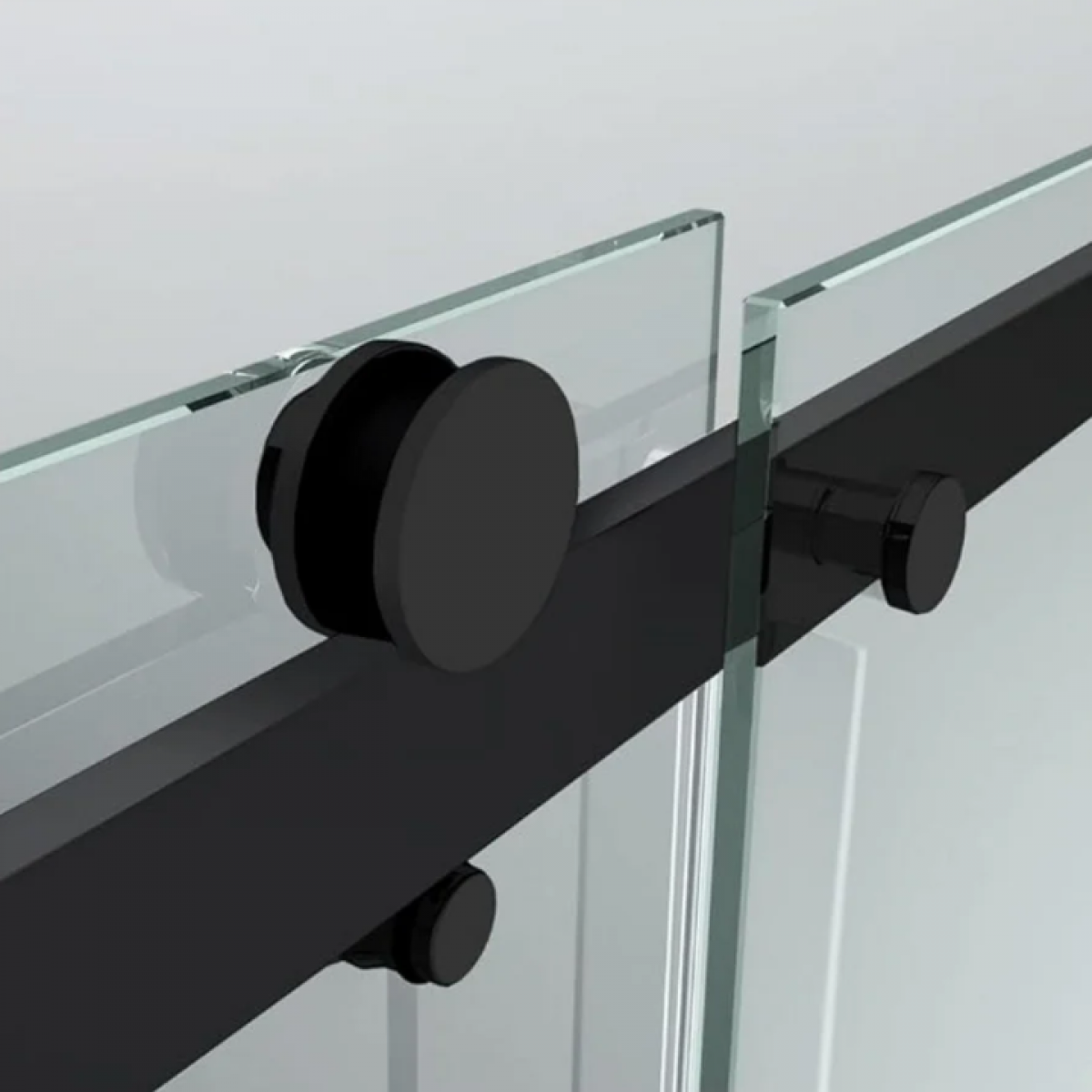 Shower Glass - Rock Series 2 Sides Frameless Glass RCM1170x870 Black Frame - RCM1170x870 B - Shower Enclosures - 3 - NZ DEPOT Bathroom Buy Shower Glass - Rock Series 2 Sides Frameless Glass RCM1170x870 Black Frame Online - Shower Enclosures - Frameless Shower - 3 - NZ Depot Delivery