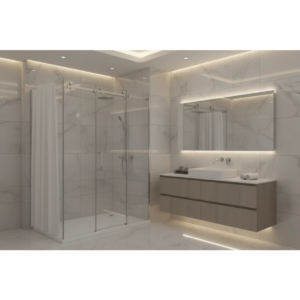 Buy Shower Glass - Rock Series 2 Sides Frameless Glass (1170x770x2100mm) Online - Shower Enclosures - Frameless Shower - 2 - NZ Depot Delivery