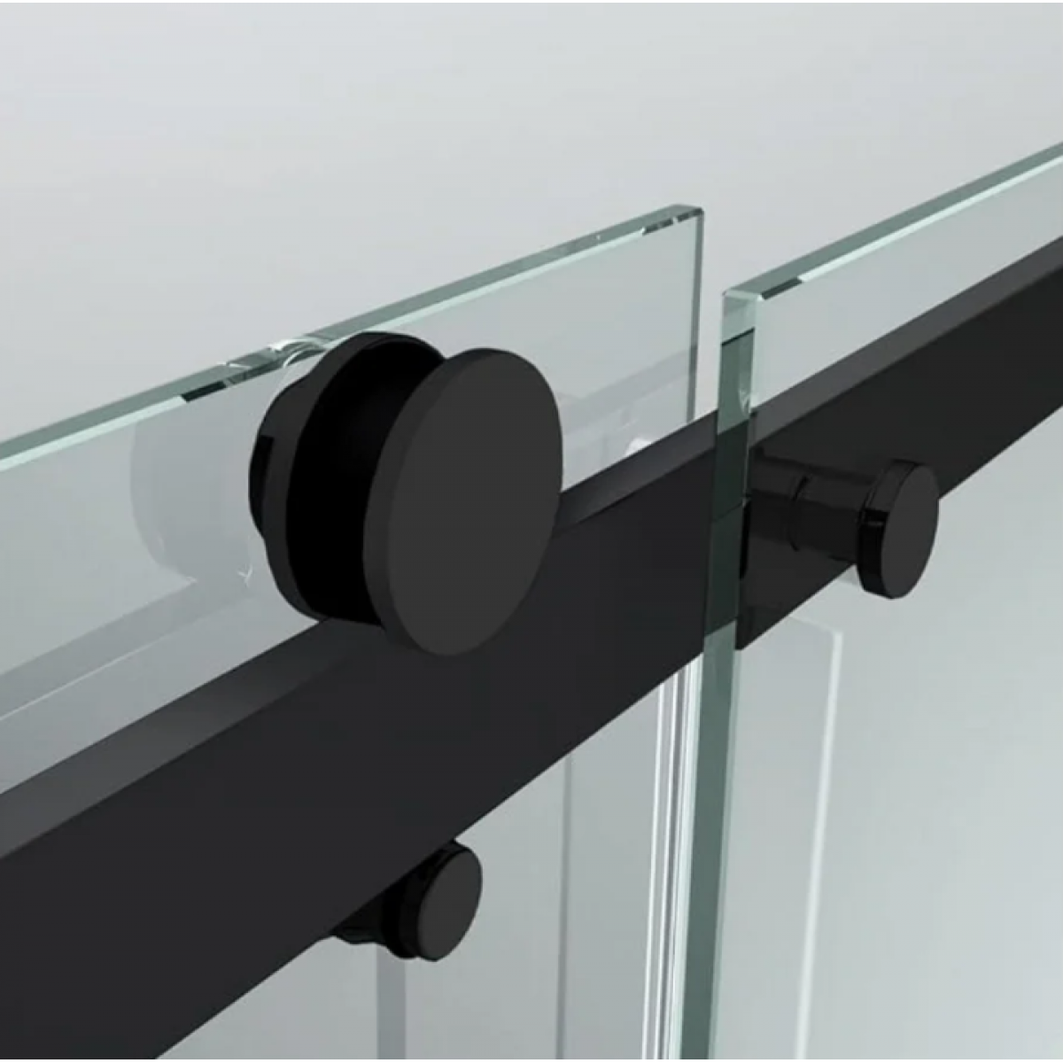 Shower Glass - Rock Series Sliding Door (1170x2100mm) Black - RCM1170A Black - Shower Enclosures - 4 - NZ DEPOT Bathroom Buy Shower Glass - Rock Series Sliding Door (1170x2100mm) Black Online - Shower Enclosures - Frameless Shower - 4 - NZ Depot Delivery
