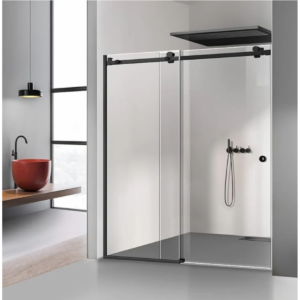 Buy Shower Glass - Rock Series Sliding Door (1170x2100mm) Black Online - Shower Enclosures - Frameless Shower - 1 - NZ Depot Delivery