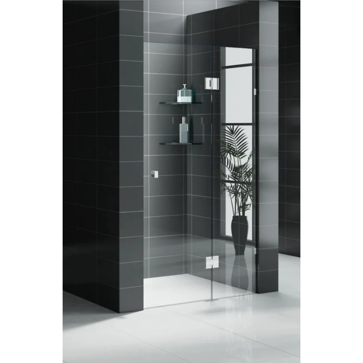 Shower Glass - Stream Series Swing Door (970x1950mm) 1 Buy Shower Glass - Stream Series Swing Door (970x1950mm) Online - Shower Enclosures - Frameless Shower - 1 - NZ Depot Delivery
