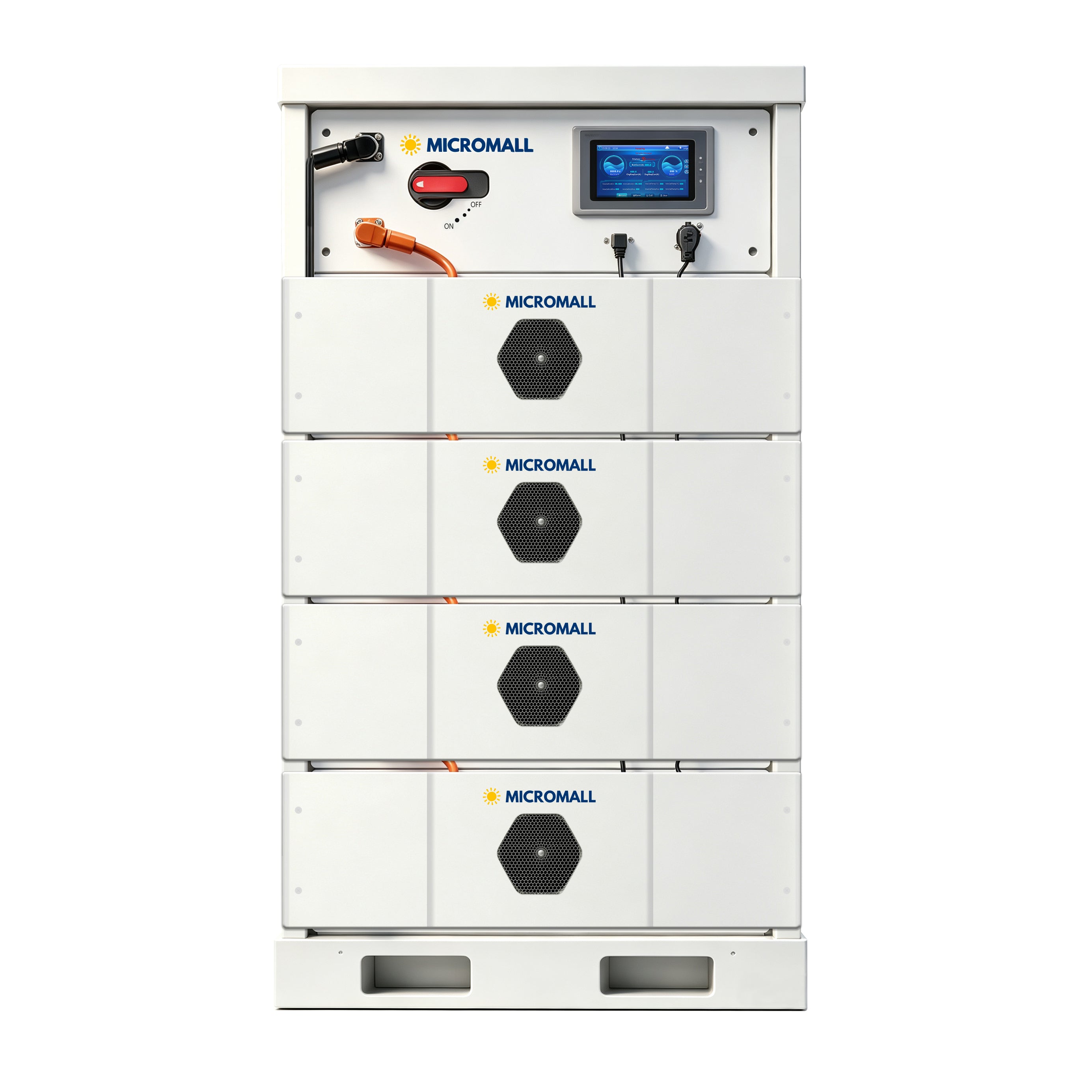 64kWh Battery Storage Package | 4 Modules + HV-750 1 64kWh Battery Storage Package - B16LTP-64K-P front view | NZ Depot
