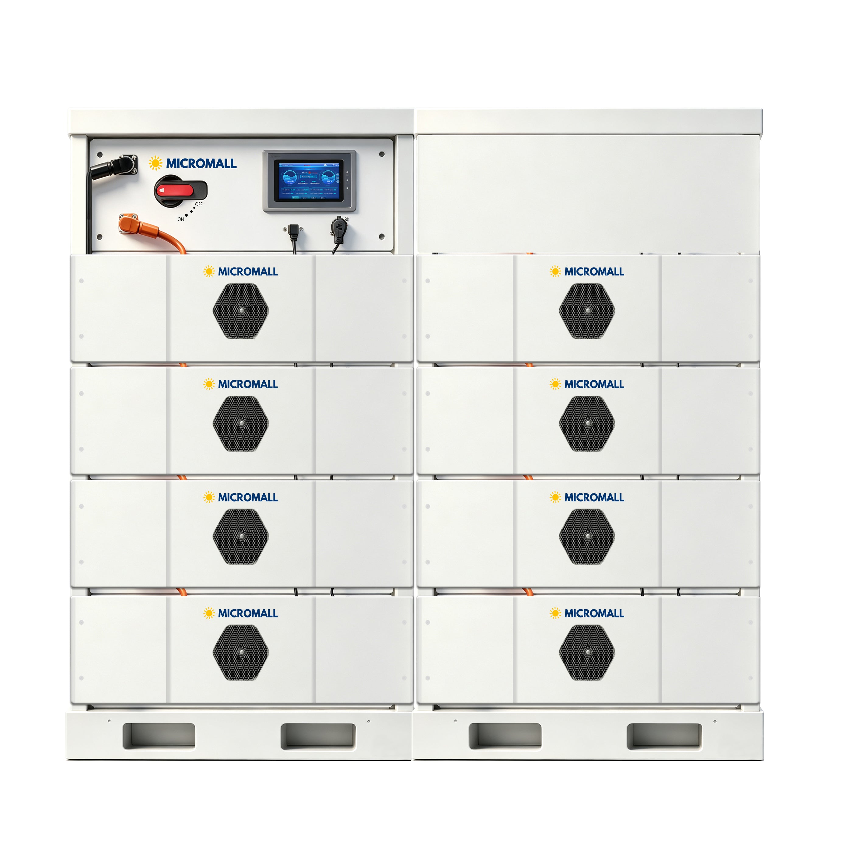 128kWh Battery Storage Package | 8 Modules + HV-1000-PRO 1 128kWh Battery Storage Package - B16LTP-128K-P front view | NZ Depot