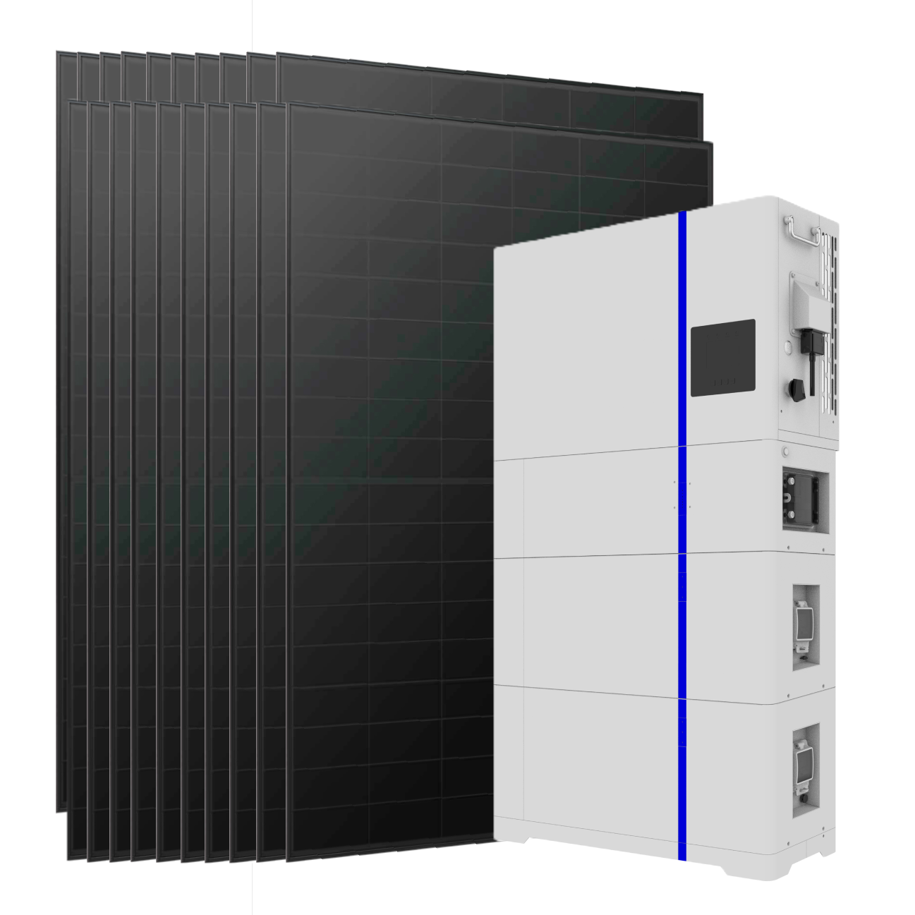Deye 6kW 10.24kWh Single-Phase All-in-One Home Solar System with 20 JA Solar 455W Panels 1 Deye 6kW 10.24kWh Single-Phase - AI-W5.1-6P1-B2JA front view | NZ Depot
