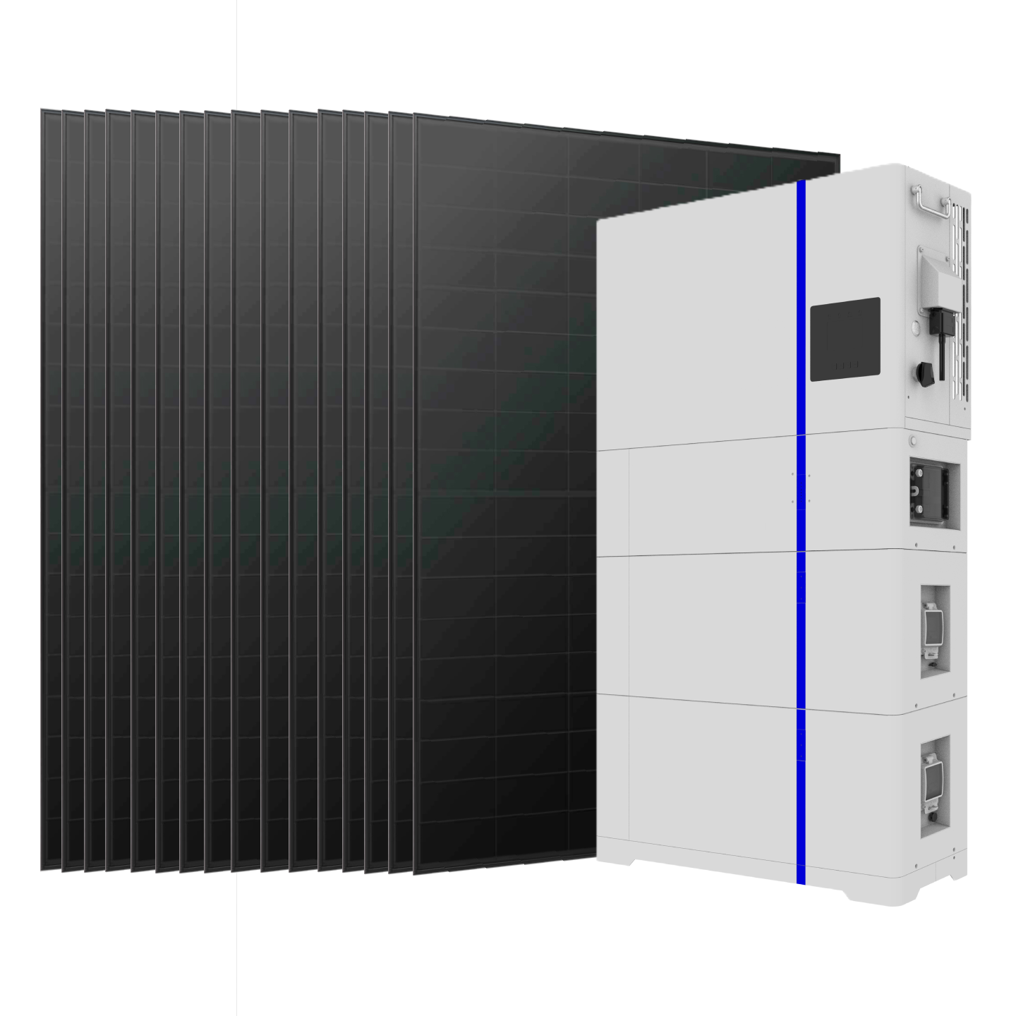Deye 5kW 10.24kWh Single-Phase All-in-One Home Solar System with 16 JA Solar 455W Panels 1 Deye 5kW 10.24kWh Single-Phase - AI-W5.1-5P1-B2JA front view | NZ Depot