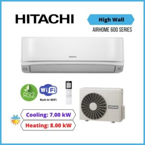 Hitachi 7.0kW airHome 600 High Wall Heat Pump Split Systems RAK-VJ70PHAT / RAC-VJ70PHAT - NZ Depot
