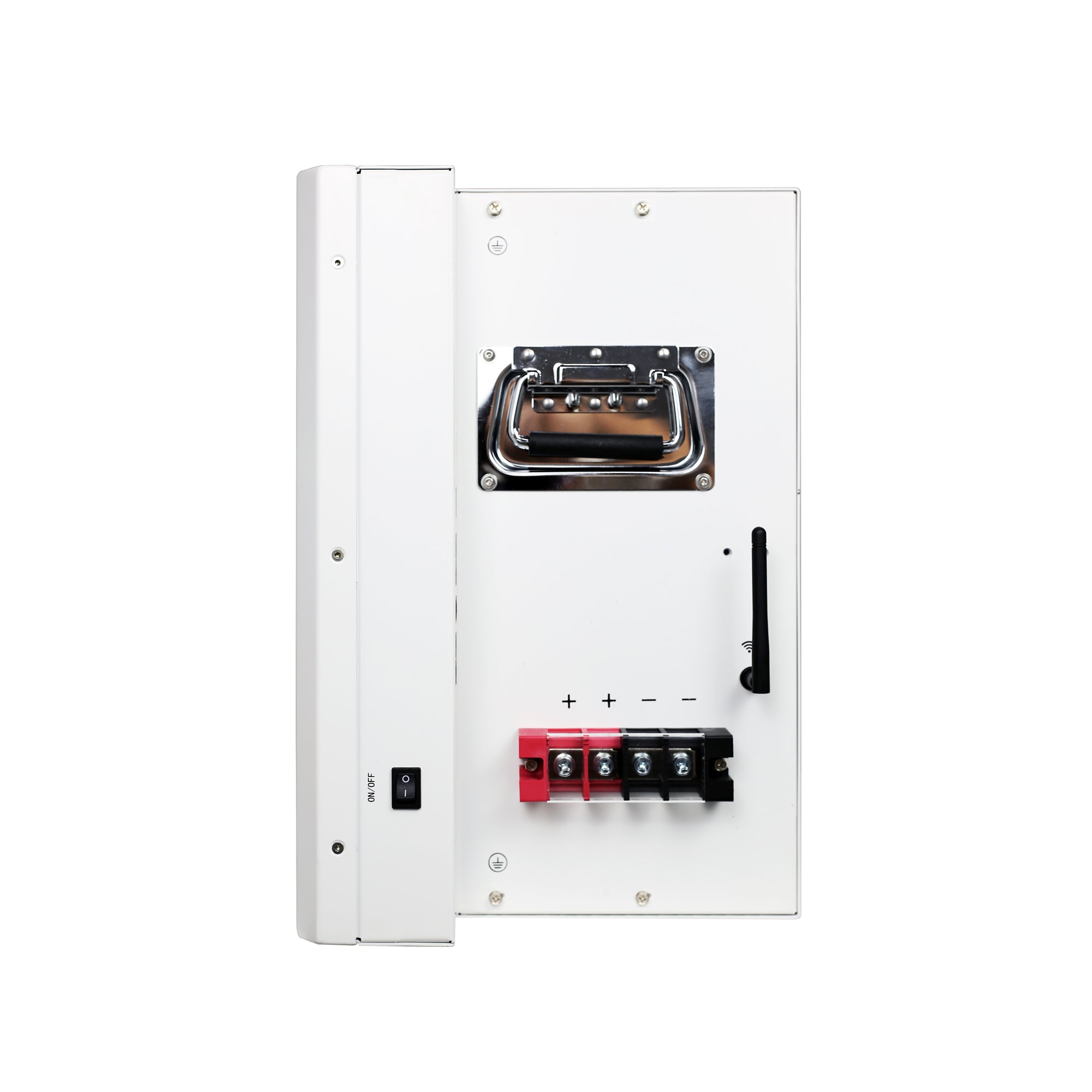 48V 206Ah 10.54kWh LiFePO4 Lithium Battery Deep Cycle Stackable Solar Battery (installed view) 48V 206Ah 10.54kWh LiFePO4 - BTL-48V210M installed view | NZ Depot
