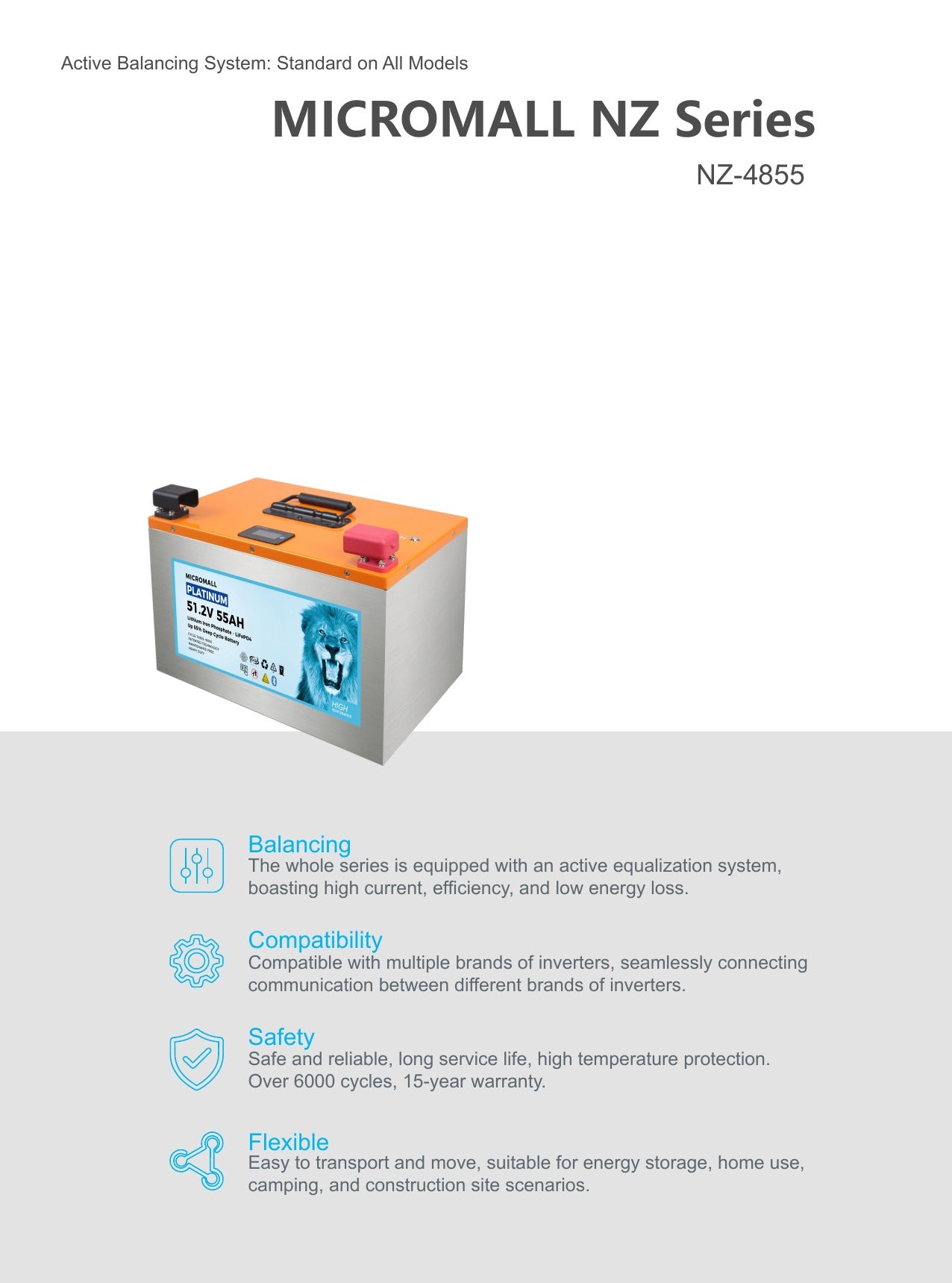 48V 50Ah 55Ah LiFePO4 Battery for Ryobi Lawn Mower (product photo) 48V 50Ah 55Ah LiFePO4 - BTL-48V55M product photo | NZ Depot