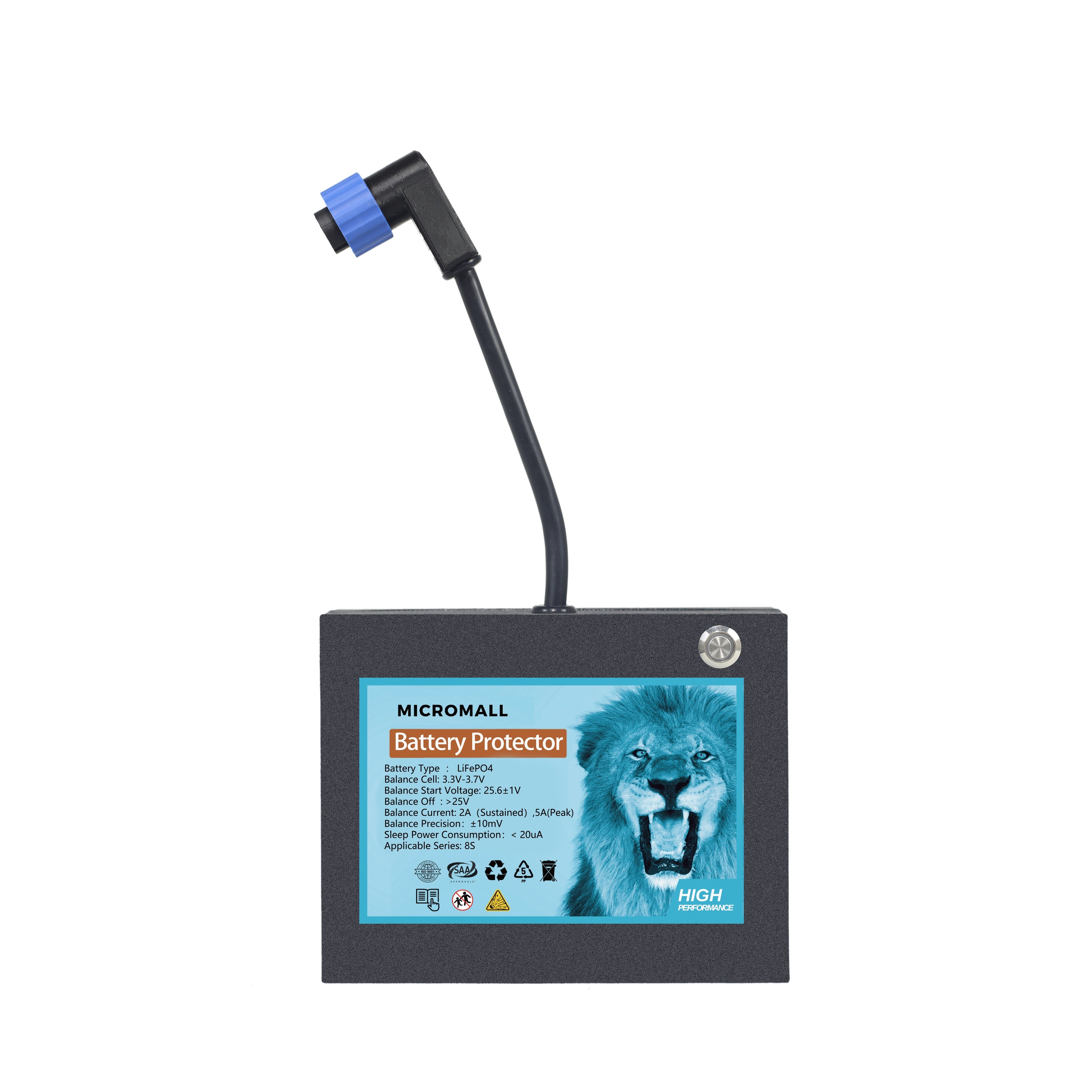 25.6V 110Ah Lithium Battery Essential LiFePO4 Battery Deep Cycle Battery with 8S Battery Protector (installed view) 25.6V 110Ah Lithium Battery Essential - Pac-BTL-25.6V110-BP installed view | NZ Depot