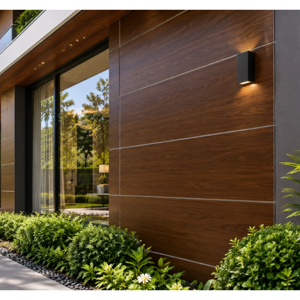 Aluminum Composite Panel - Walnut wood color - A1220 - Walnut wood - Decorative - 4 - NZ DEPOT Bathroom Buy Aluminum Composite Panel - Walnut wood color Online - Decorative - Waterproof decorative sheet - 4 - NZ Depot Delivery