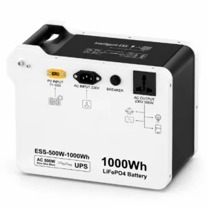 All-in-one 1kWh LiFePO4 Home - ESS-500W-1000 front view | NZ Depot