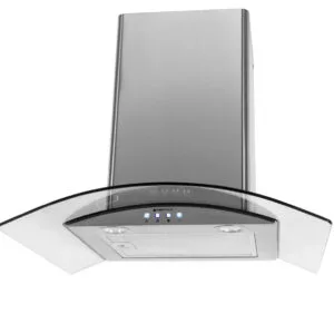 Buy Parmco Rangehood curved glass 600mm stainless 1000m3h Online - - 1 - NZ Depot Kitchen
