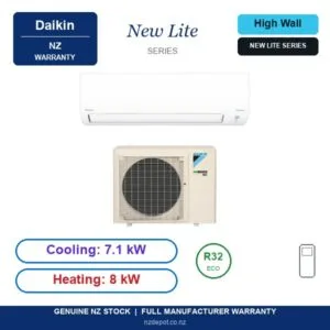 Daikin NEW LITE SERIES 7.1kW Wall Mounted Complete System – NEWLITE71-NZ specs - NZ Depot