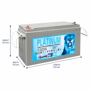Solar Battery 160Ah 195Ah - BTG-12V195 side profile | NZ Depot
