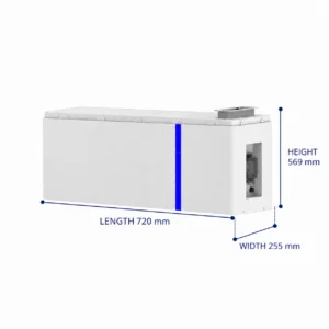 Deye ESS AI-W5.1-B 5.12kWh Low - AI-W5.1-B side profile | NZ Depot