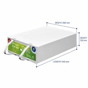 Deep Cycle Solar Storage Battery - BTC-12V200 side profile | NZ Depot