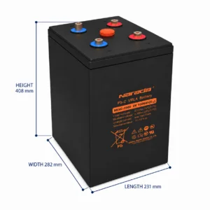 Narada REXC-1000 2V 1000Ah - BTN-2V1000-P side profile | NZ Depot