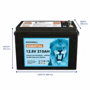 12.8V 210Ah Lithium Battery - BTL-12.8V210 side profile | NZ Depot