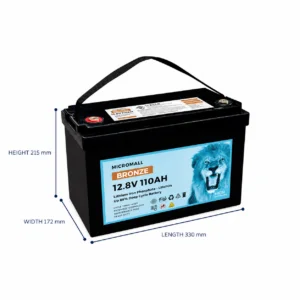 Bronze 12V 12.8V 100Ah - BTL-12V110B side profile | NZ Depot