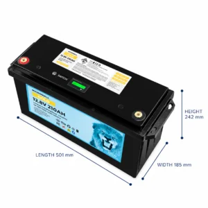 12V 200Ah 210Ah Lithium Battery GOLD - BTL-12V210G side profile | NZ Depot