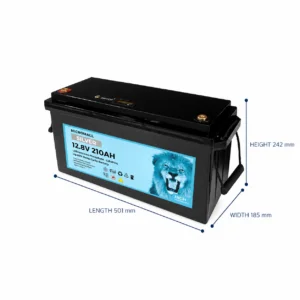 12V 200Ah 210Ah LiFePO4 Deep - BTL-12V210S side profile | NZ Depot