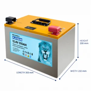 12V 300Ah 310Ah LiFePO4 - BTL-12V310M side profile | NZ Depot
