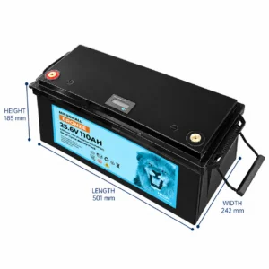 24V 100Ah 110Ah Lithium - BTL-24V110B side profile | NZ Depot