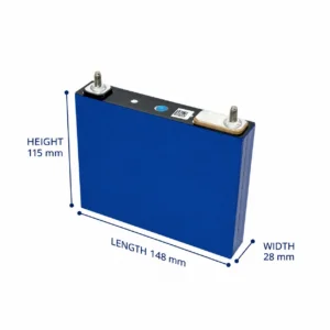 3.2V 52Ah LiFePO4 Deep - BTL-3.2V52 side profile | NZ Depot