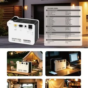 All-in-one 1kWh LiFePO4 Home - ESS-500W-1000 side profile | NZ Depot
