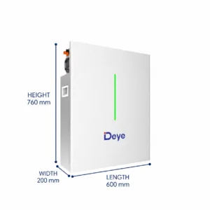 Deye RW-F10.2 LiFePO4 Battery - RW-F10.2 side profile | NZ Depot