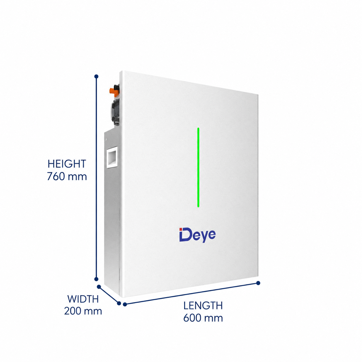 solar-Lithium-LiFePO4-Batteries-RW-F10.2-nz-depot-1 Deye RW-F10.2 LiFePO4 Battery - RW-F10.2 side profile | NZ Depot